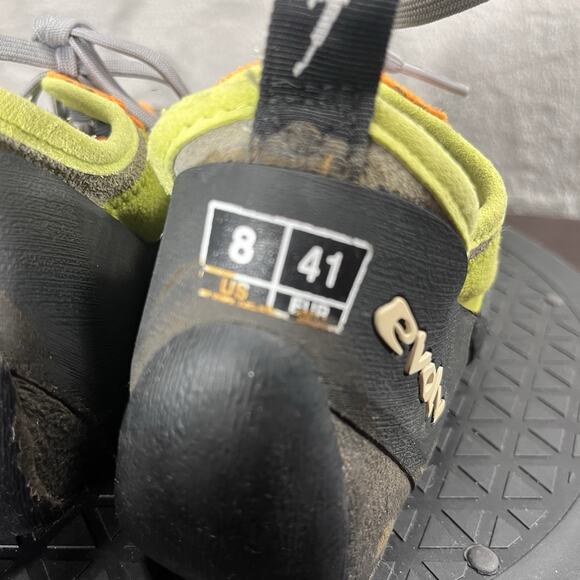 Evolv Trax VTR3D Mens US 8 Climbing Gray Green Orange Lace Up Athletic Shoes - Picture 8 of 10